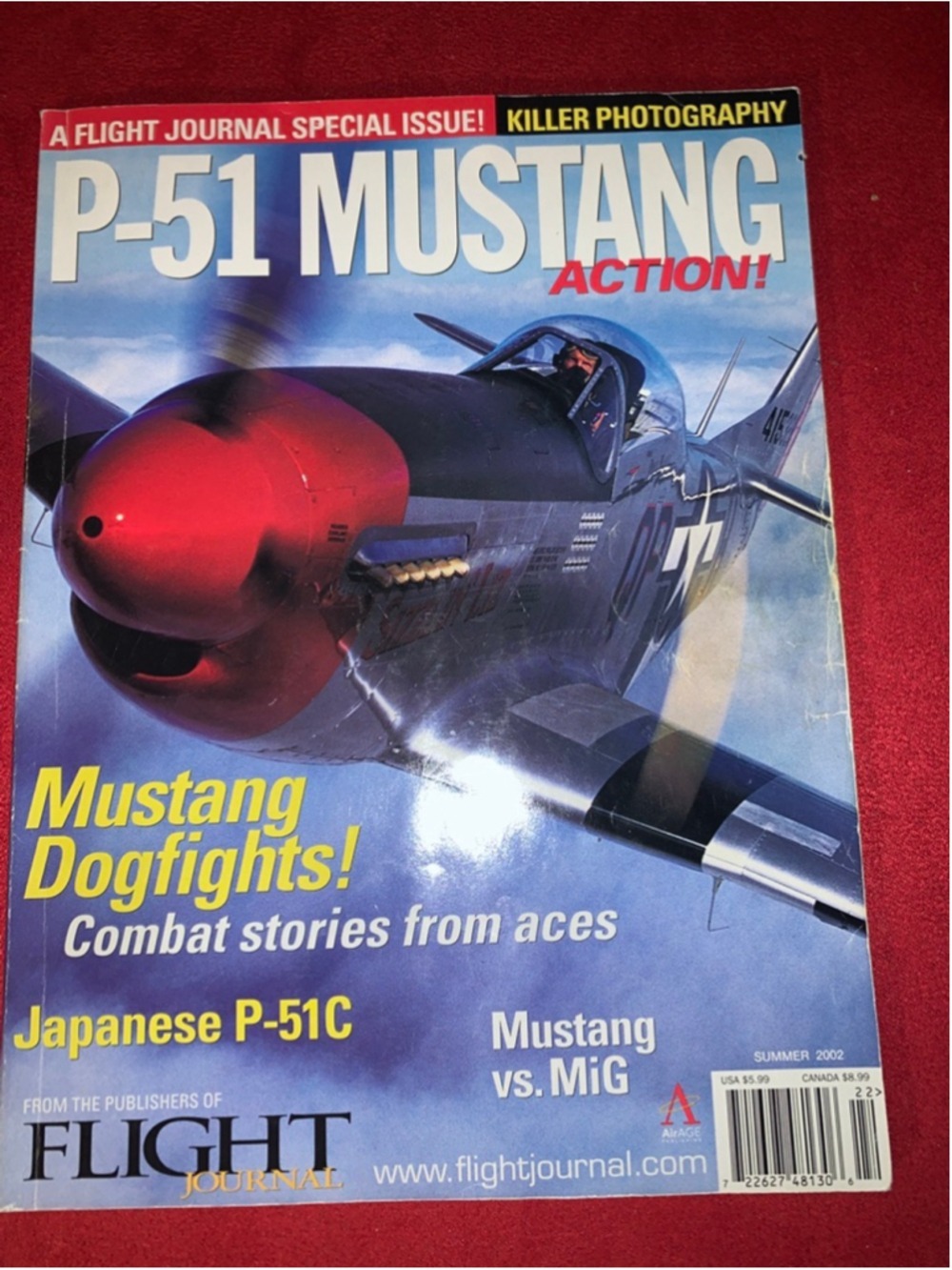 Flight Journal P-51 Mustang Action Magazine summer 2002